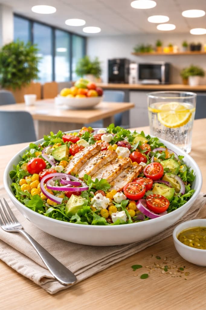 Example refrigerated salad for a suitable micro-market